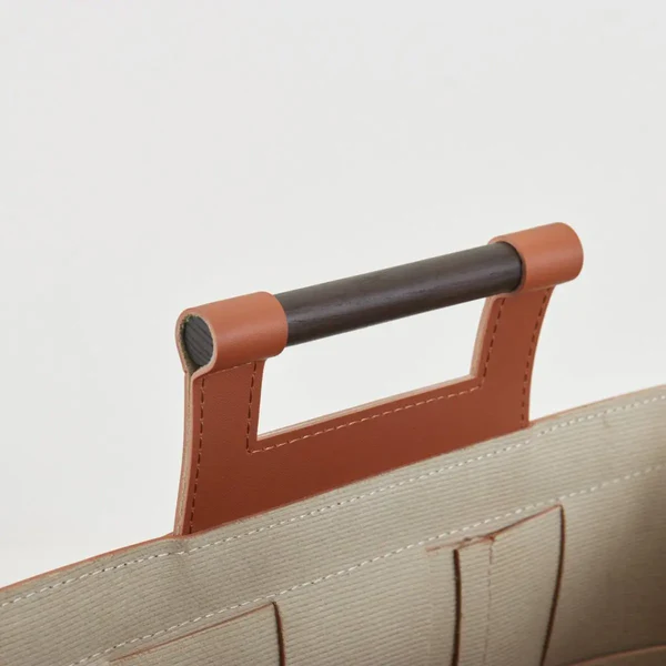 Woven Leather Basket