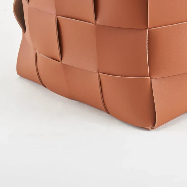 Woven Leather Basket
