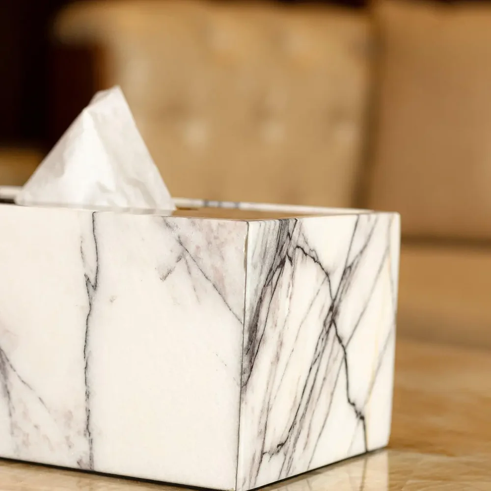 Arabescato Tissue Box