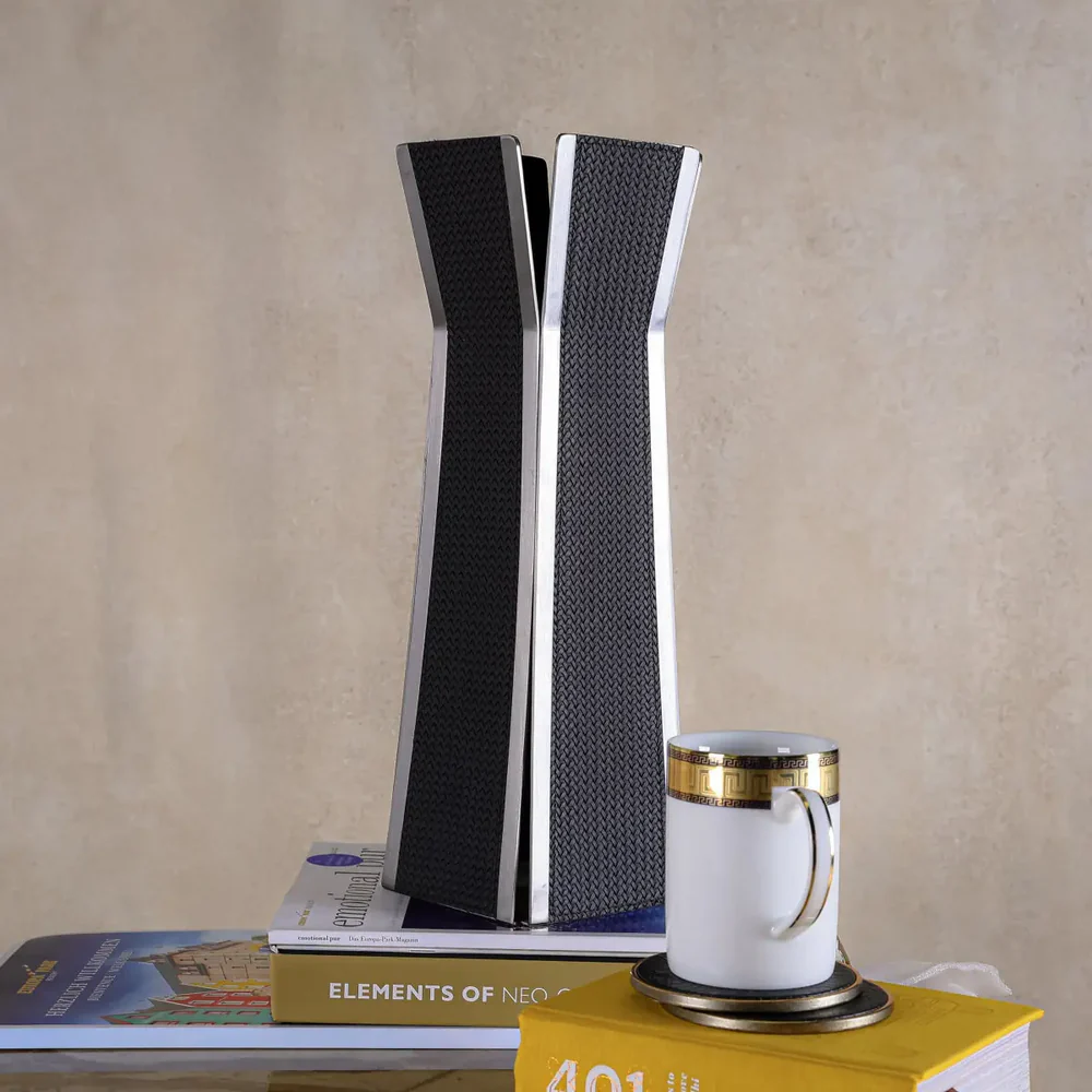 Black Nordic Flower Vase Large