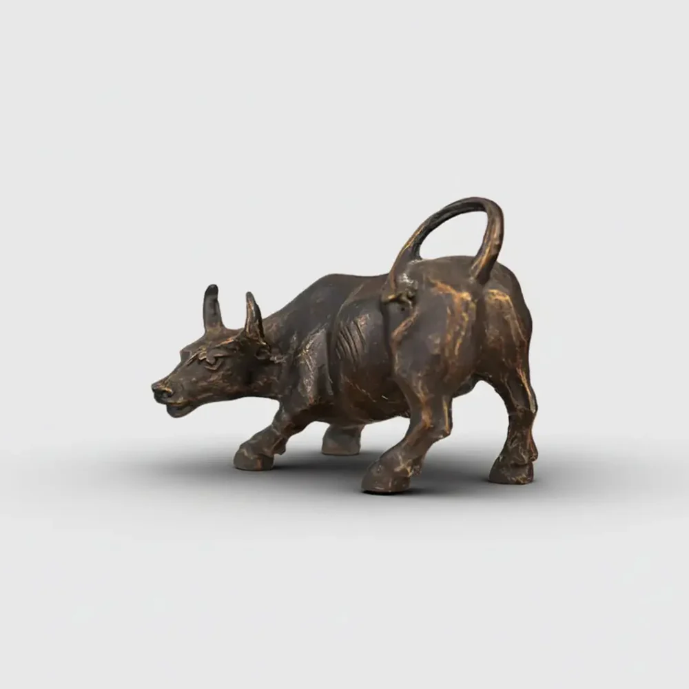 Charging Ox Decor Object