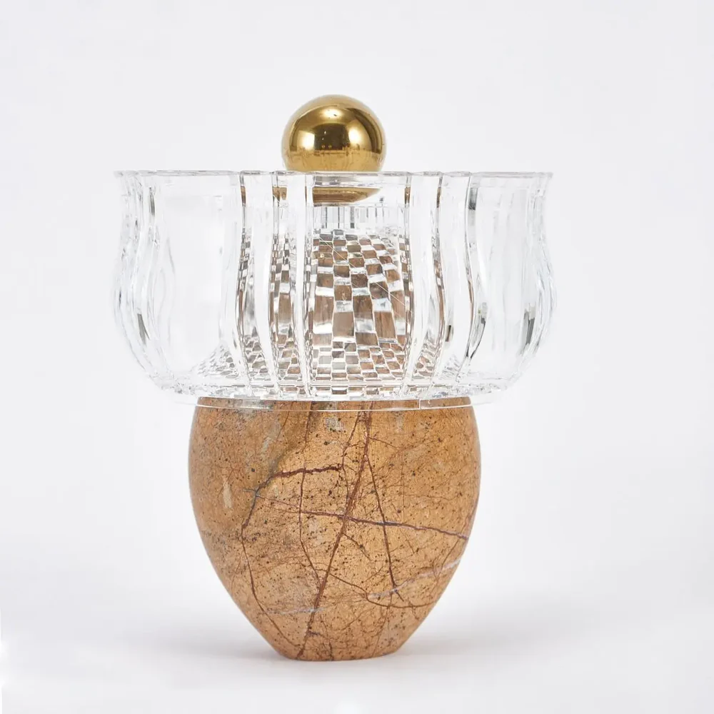 Royal Marble Nut Bowl - Brown