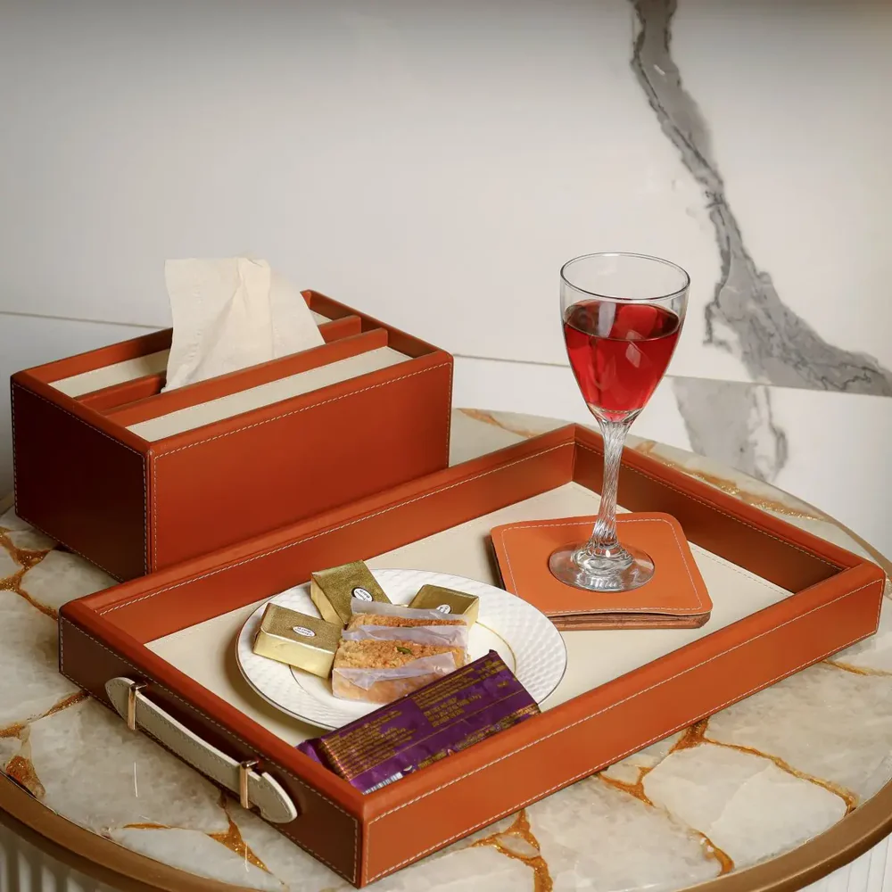 Vaulta Genuine Leather Tray