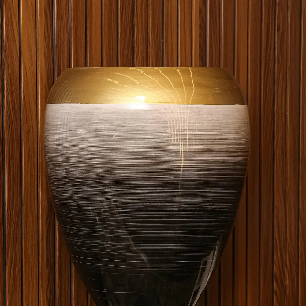 White Brushed Slate Flower Vase